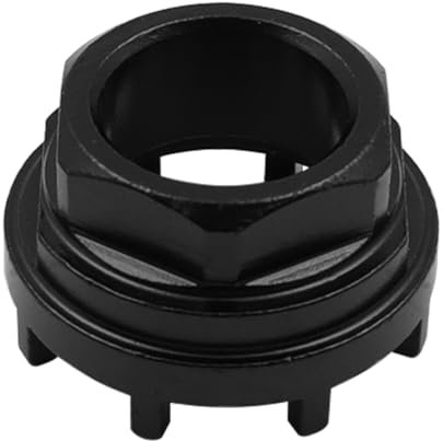 Hsthe Sea Bicycle Lock Ring Tool, Bicycle Bottom Bracket Tool with 8 Teeth Locking Ring, Compatible with Shimano SRAM ISIS 8-Level Inner Bearing Shells(Black)