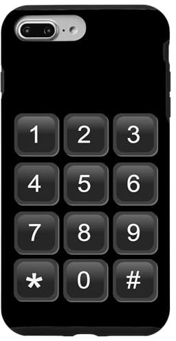 Hülle für iPhone 7 Plus/8 Plus Nummernblock für Telefonnummern, Nummerncode, Nummernschild, Kostüm