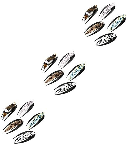 MAGICLULU Lot De 3 Barrettes Plates Pour Femmes Élégantes Accessoires Pour Cheveux 5 Pièces X 3