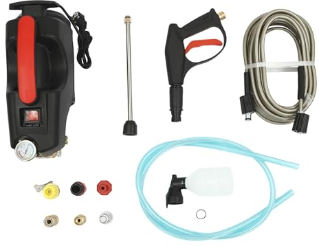 Hochdruckreiniger, 3KW Elektro Auto Hochdruckreiniger Wasser Besen 220V Elektrisch Reiniger Spritzpistole für die Reinigung von Glas, Schmutz, Moos (Lanze)