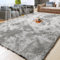 Aspire Homeware Rugs Living Room Large 200x290 cm - Tie-Dye Light Grey Area Rugs for Bedroom Anti Slip - Modern Super Soft Plush Carpets for Lounge – Fluffy Shaggy Bedside Large Rugs for Living Room