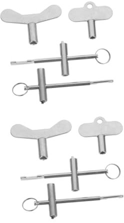 OSALADI 2sets Bleeding Key for Radiator Triangle Key Air Plumbing Tool Valve Valve Core Remover Material