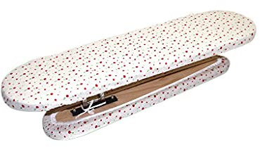SHOUKAII Pro Ironing Board Two-Sided Ironing Plate, Household Desktop Multi-Function Small Ironing Board, Solid Wood Ironing Board Adjustable Ironing Board(D)