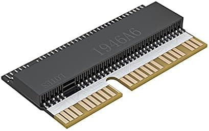 Adaptateur NGFF M.2 NVMe pour Mise à Niveau MacBook Air et Mac Pro Retina,SSD Nvme,Adaptateur SSD,Adaptateur M.2 Pcie,SSD de Grande capacité, Hautes Performances (Noir)