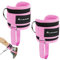 flintronic Fußschlaufen Kabelzug mit Fixseil, Fußmanschetten Kabelzug mit D-Ringen für Männer und Frauen Beinstrecker, Ankle Straps für Fitness Gesäßmuskeln und Beintraining (Schwarz rosa)