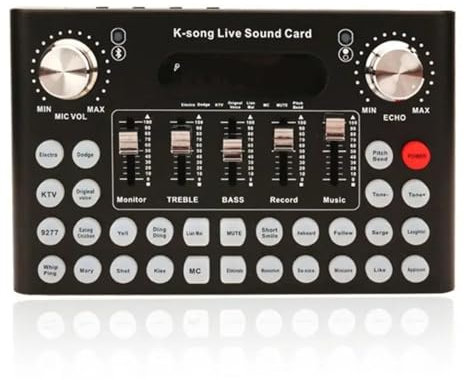 DJ Controllers, Electric Sound Effects Microphone Mixer for Phone PC Computer Au-dio Sound Card