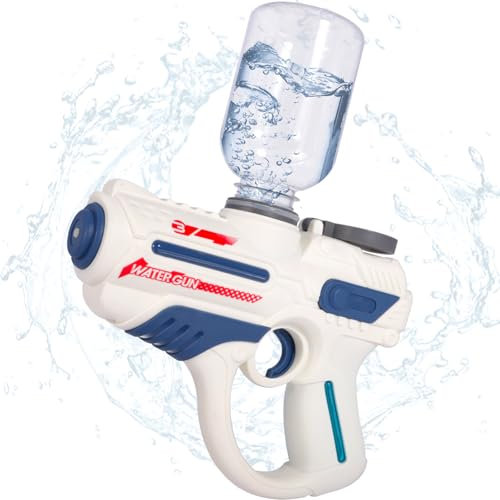 GQBVPN Wasserpistole Elektrisch, Automatische Wasserspritzpistole für Kinder, Große Kapazität Automatische Wasserpistole, für Sommerpool, Strandparty Spielzeug