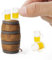 Odoria Miniature Verre à Bière Tonneau: 5 Pièces Échelle 1/12 Miniature Fût en Bois Chêne Tasse Vintage Rétro pour Maison de Poupée Bar Cuisine Liqueur Alcool - Mini Fontaine à Boisson Jardin Fête