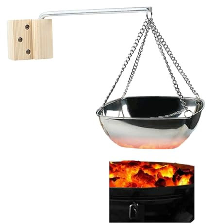 MOUMOUTEN Sauna-Aromaschale, Edelstahl-Sauna-Aromaschale für ätherische Öle Wandhalterung mit verstellbarem Schwenkarm Sauna-Zubehör für Privat- oder Heim-Sauna (Quadratisch 20cm)