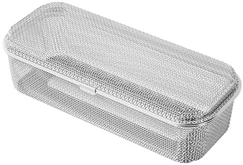 Dishwasher Basket, Stainless Steel Fine Mesh Utensil Holder, 10.8x4.4x2.8 Inch, for Scoops, Forks, and Chopsticks, Large Size