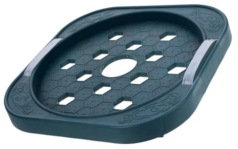 ABOOFAN 1pc Round Gas Tank Tray BBQ Gas Bottle Trolley Stand Easy Clean Kitchen Storage Can Holder