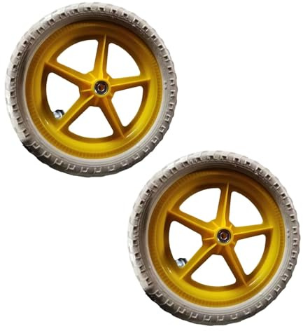 Oshhni 1 Paar Laufrad-Ersatzräder, leichtes Radfahren, Jungen- und Mädchen-Fahrradräder, Reparatur, 27 cm, rutschfest, Nicht aufblasbar