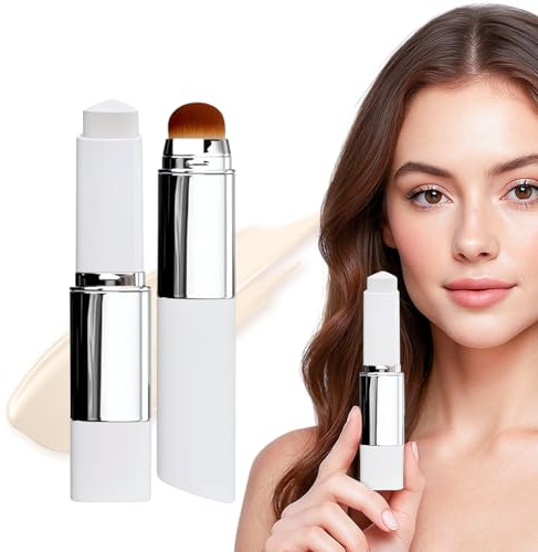 2 In 1 Foundation Stick mit Bürste, Body Make Up Wasserfest Cover Cream, Abdeckstift Gesicht Effektiv Bedecken Dunkle Ringe für Beine Und Körper Cremestift für Alle Hauttypen (Hell)
