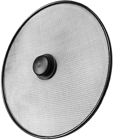 Abaodam Splatter Screen Mesh Splatter Guard for Frying Pan Cooking Pan Guard with Handle Grease for Skillet 25.00 Cm / 9.84 in 1 Pack