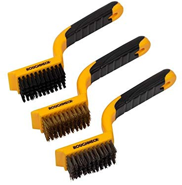 Roughneck ROU52012 Wide Wire Brush Set (3-Piece), Multi color
