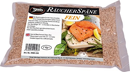 Räucherspäne Buche - FEIN - 1kg - von SÄNGER Räuchermehl