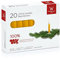 20er Baumkerzen 100% Bienenwachs 100/13mm (Natur)