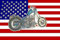 U24 Flagge Fahne USA Motorrad 90 x 150 cm