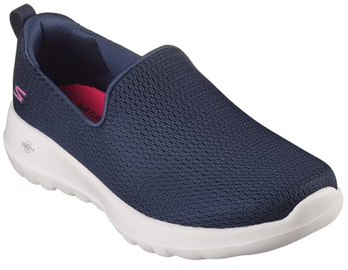 Skechers Women's Go Walk Joy Trainers, Blue Navy White Nvw, 2 UK Wide