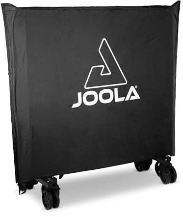 JOOLA Unisex – Erwachsene Abdeckung, Table Cover Wetterfeste Schutzhülle für Tischtennistische Outdoor und Indoor inklusive Aufbewahrungstasche, schwarz, 274 x 137 x 0,3 cm