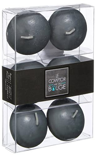 Atmosphera Schwimmende Kerzen, Grau, 25 g, 6 Stück