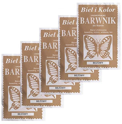 5 x 10g Batikfarbe Textilfarbe Stofffarbe färben, bitte Farbmix wählen, Farbe:beige