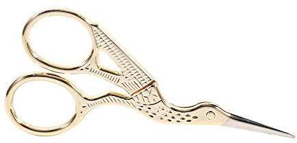 Storch Nähschere, Edelstahl Handarbeitschere, Stickschere für Schneider und Kunstwerk