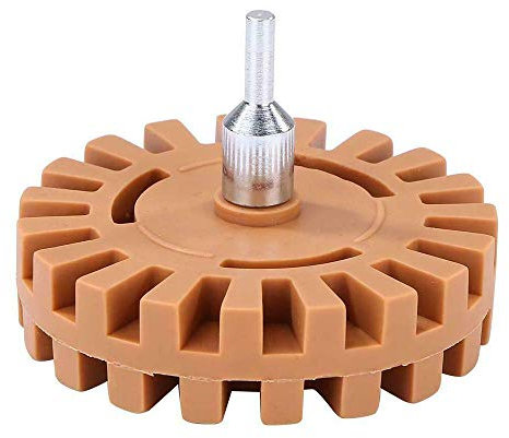 Gasea 4-Inch 20mm Thick Car Decal Remover Rubber Eraser Wheel with Drill Adapter Kit for Vinyl Sticker Decal Pinstripe Removal Tool