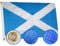 rhungift Hochwertige, robuste Schottland-Flagge, 90 x 150 cm, Oxford-Nylon, 210D-schottische Flagge, vierfach genähte Fliegenenden, Messingösen für einfache Präsentation der britischen Union Jack St. Andrews-Flagge