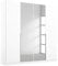Rauch Möbel Alabama Schrank Kleiderschrank Drehtürenschrank Weiß mit Spiegel 4-türig inklusive Zubehörpaket Basic 2 Kleiderstangen, 4 Einlegeböden BxHxT 181x229x54 cm