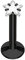 Piercing Stab Stecker Lippenpiercing Ohrpiercing Labret Lippe Ohr Tragus Helix Platte mit Kristall Glitzer Strass Stein Klein Stern Schwarz 6mm