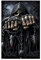 Art Assassin Sensenmann mit Waffen Leinwand Poster Schlafzimmer Dekor Sport Landschaft Büro Zimmer Dekor Geschenk UnRahmen: 30 × 45 cm