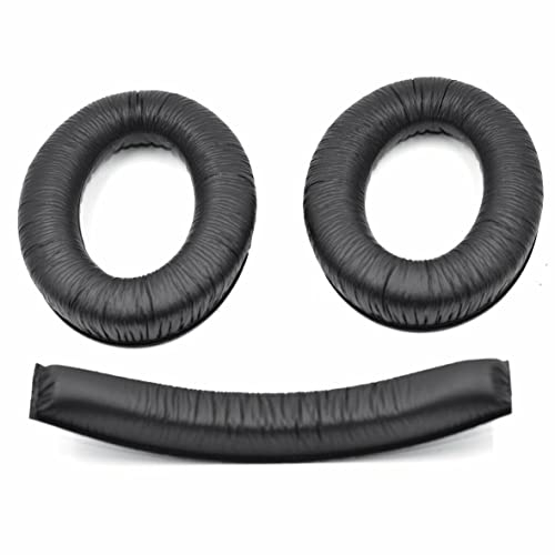 Ohrpolster, Ersatz-Ohrpolster, kompatibel mit Sennheiser G4ME Zero Game One HD380 Kopfhörern (Ohrpolster und Kopfband-Abdeckung)