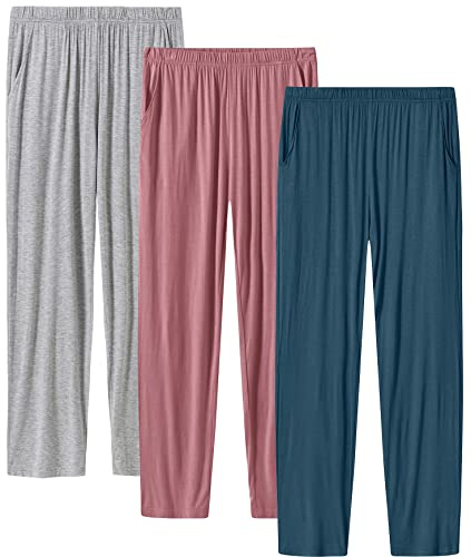 MoFiz Women Pyjamas Bottoms Trousers Super Soft Comfy Lounge Sleep Pants
