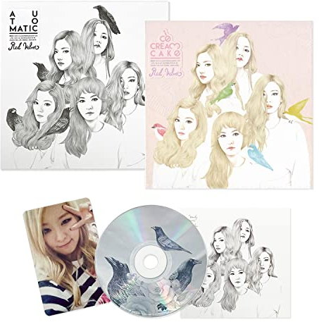 RED VELVET - 1st Mini Album [ICE CREAM CAKE] (RANDOM ver.) Photobook + CD-R + Photocard + 2 Pin Button Badges + 4 Extra Photocards