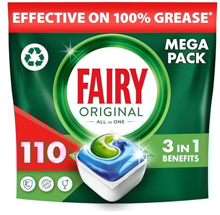 Fairy Original All in One Auto Dishwashing Tablet, 110CT
