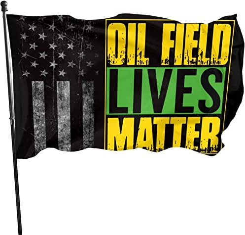 Oil Field Lives Matter Flagge 3 x 5 Ft Flagge einseitig bedrucktes Banner Willkommensparty Outdoor-Flagge