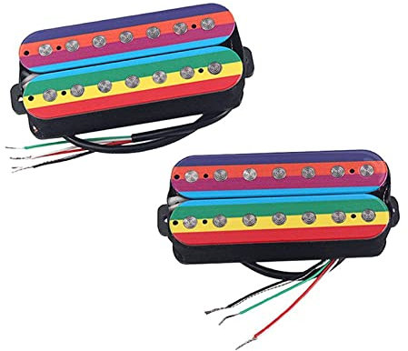 micros Guitare électrique 7 Cordes Alnico V Neck and Bridge Humbucker Guitar Pickup pour Guitare Électrique