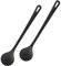 Westmark 2 Rühr-/Kochlöffel, hochhitzebeständig bis 270°C, Länge: 30,2 cm, Gentle Plus, Schwarz, 288422E5
