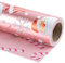 LeZakaa Wendbares Weihnachts-Geschenkpapier-Rolle – Metallfolie mit Weihnachtsmann und Zuckerstange in Pink – 43,2 cm x 32,8 Fuß (46,45 m²)