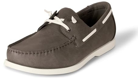 Amazon Essentials Scarpa da Vela Slip-On con Ventilazione Uomo, Grigio, 41 EU