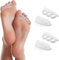 WKRTDY Raddrizza Dita Dei Piedi - Set da 4 cuscinetti a sollievo per la sovrapposizione di dita, separa dita incrociate e corregge dita a martello, artiglio del piede e alluce valgo