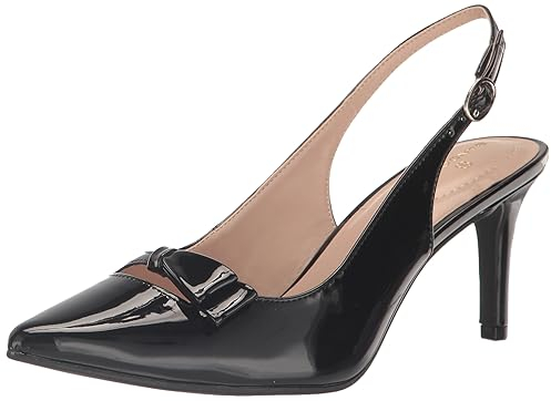 Bandolino Gelli Pumps für Damen, Schwarz Lack, 43 EU