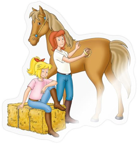 Bibi Und Tina Striegeln Hengst Amadeus Sticker Aufkleber