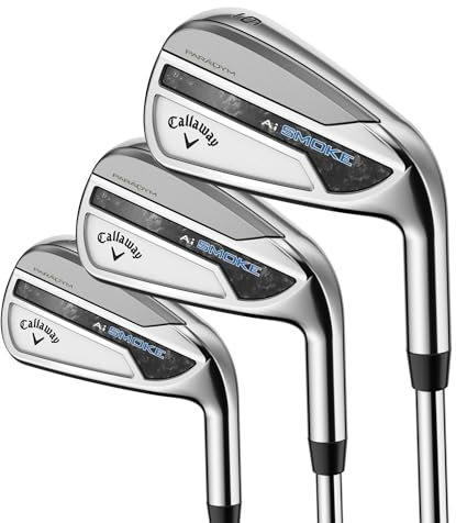 Callaway Golf Paradym AI Smoke Iron Set (Right Hand, 4-PW,AW,SW, Steel, Stiff)