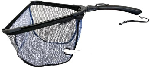 DEGA klappbarer, gummierter Unterfangkescher Bügelgröße: 30cm x 40cm Länge: 66cm Watkescher