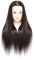 Training Head,26-28 Inch Hairdressing Head 100% Synthetic Fiber Cosmetology Mannequin Head with Free Clamp for Braiding Stying (Black)