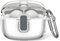 Custodia protettiva per JBL Vibe Beam, MOWYEOK trasparente TPU serratura di sicurezza, applicabile al JBL Vibe Beam/JBL Wave 200TWS auricolari, con moschettone (trasparente)