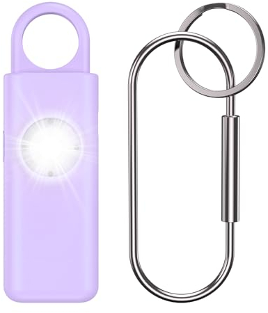 OQIMAX Persönlicher Alarm Taschenalarm mit LED-Licht,130dB Sirene Selbstverteidigung Sicherheit Schlüsselanhänger, Panikalarm Wiederaufladbar – Sicherheitsalarm-Schlüsselanhänger für Frauen Sicherheit