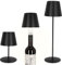 ADE Tischlampe kabellos outdoor | Akku Tischleuchte | stufenlos dimmbare LED Tischlampe outdoor | Höhe individuell anpassbar | Flaschenlampenaufsatz für Weinflaschen | schönes Garten- und Balkonlicht